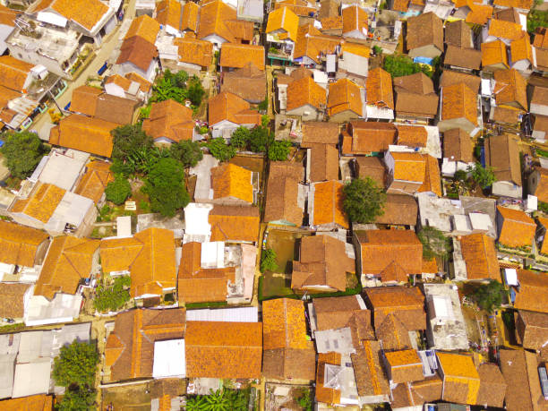 Free Stock Photo of Aerial view of a densely packed cityscape with ...
