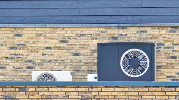 istock air source heat pump unit installed outdoors at a modern home with bricks in the Netherlands 2148777166