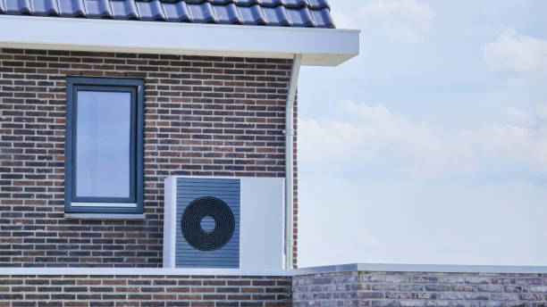 istock air source heat pump unit installed outdoors at a modern home with bricks in the Netherlands 2148777767