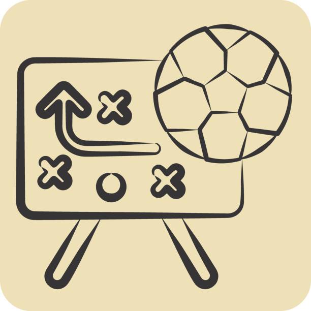istock Icon Strategy. related to Football symbol. hand drawn style. simple design illustration 2148778850
