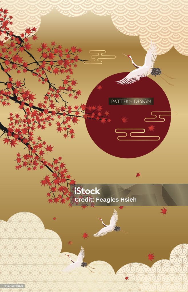 Asian Background Pattern Asian Style Pattern Or Background Design Stock Illustration - Download ...