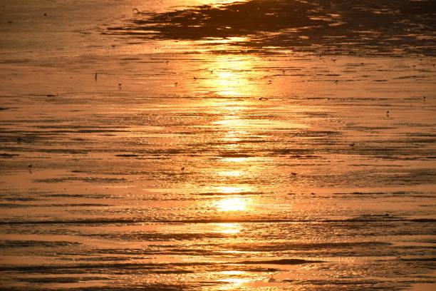 landscape of sea in sunset in Thailand