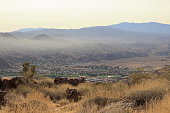 Views of Coachella Valley on a winter morning from the San Jacinto foothills