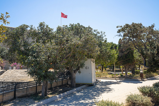 Valletta, Malta, April 03, 2024. Panoramic view of the Hastings Garden Malta in the city center