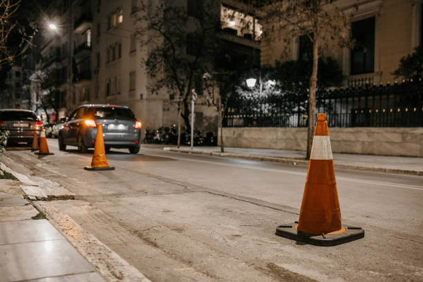 istock City street with traffic at night 2148788933