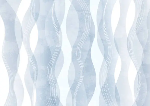 Vector illustration of White grunge wave pattern