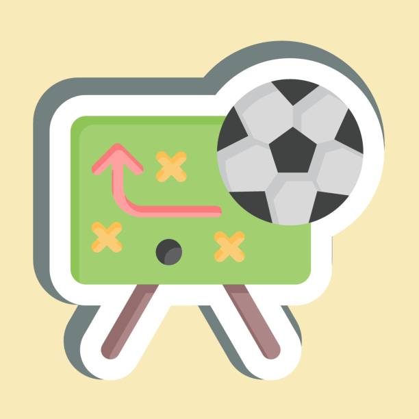 istock Sticker Strategy. related to Football symbol. simple design illustration 2148789574