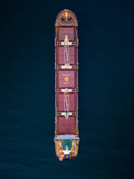 istock Large bulk carrier cargo ship Floating on Vast Water 2148790460