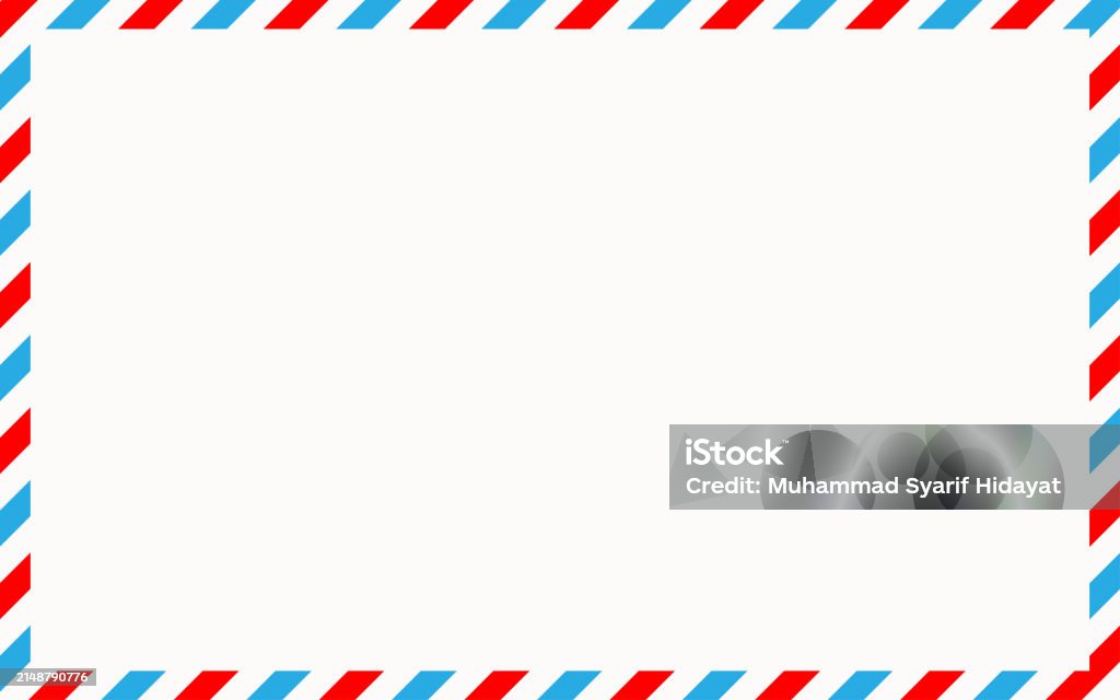Envelop Frame Envelope Frame Stock Illustration - Download Image Now - Air Mail ...