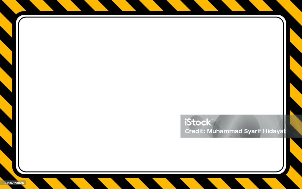 Warning Vector Frame Warning Frame Stock Illustration - Download Image Now - Abstract ...