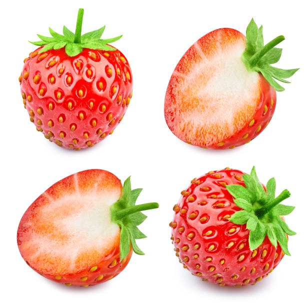 istock Collection strawberry isolated on white background 2148794948