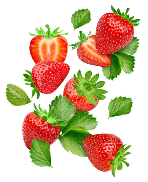 istock Fresh strawberry isolated on white background 2148795020