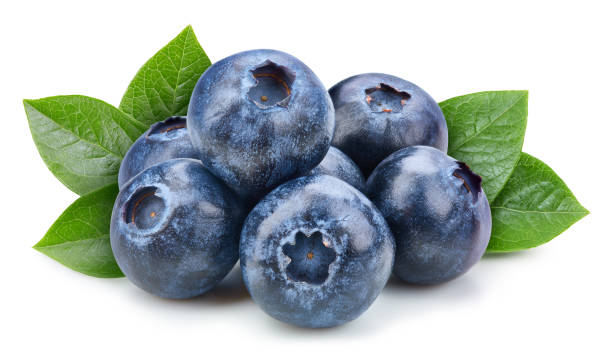 istock Organic blueberry isolated on white background 2148795173