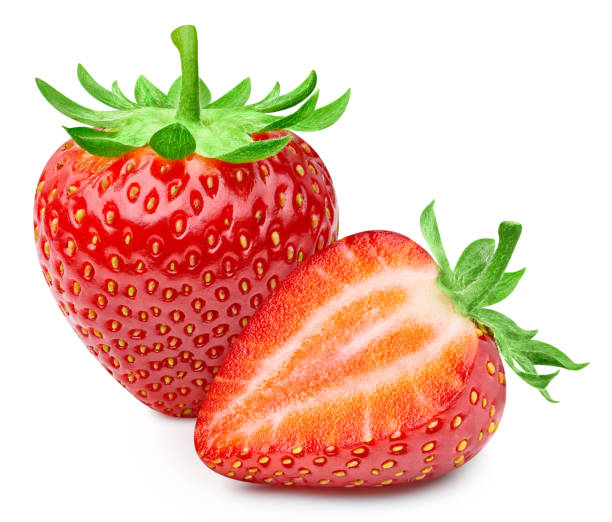 istock Fresh strawberry isolated on white background 2148795312