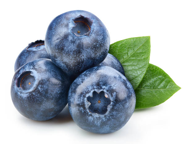 istock Organic blueberry isolated on white background 2148795433