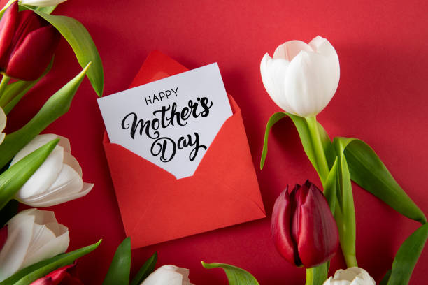 istock Happy Mother's Day Message with Tulips 2148796560