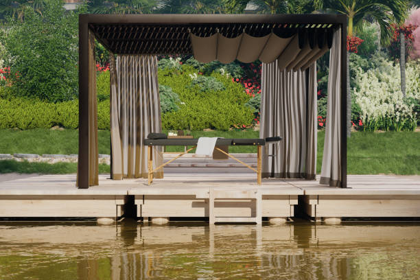 Outdoor Spa At Luxury Hotel