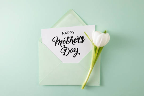 istock Tulips with Mother's Day Greeting Card 2148797327