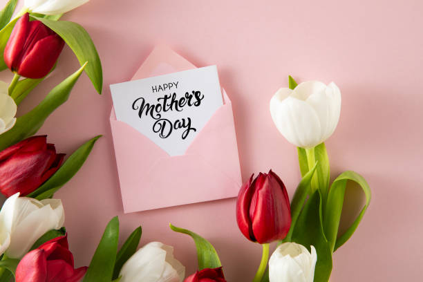 istock Tulips with Mother's Day Greeting Card 2148797423