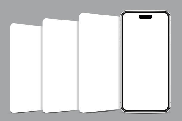 istock Smartphone mockup with blank app screens. Mobile app design concept for showcasing screenshots. 2148799290