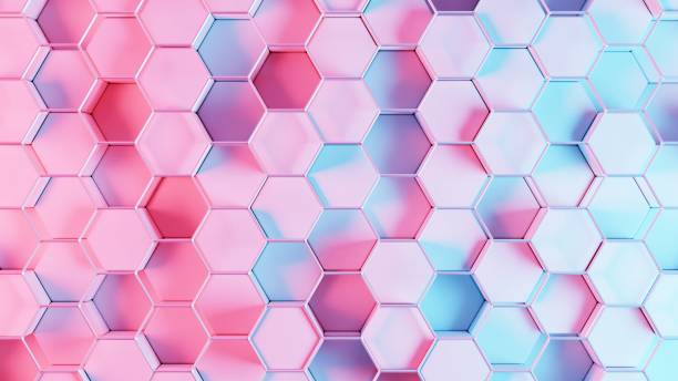 istock Vibrant and dynamic geometric shapes illuminated in neon colors, creating a lively and energetic wallpaper for a modern and stylish aesthetic. 2148799803
