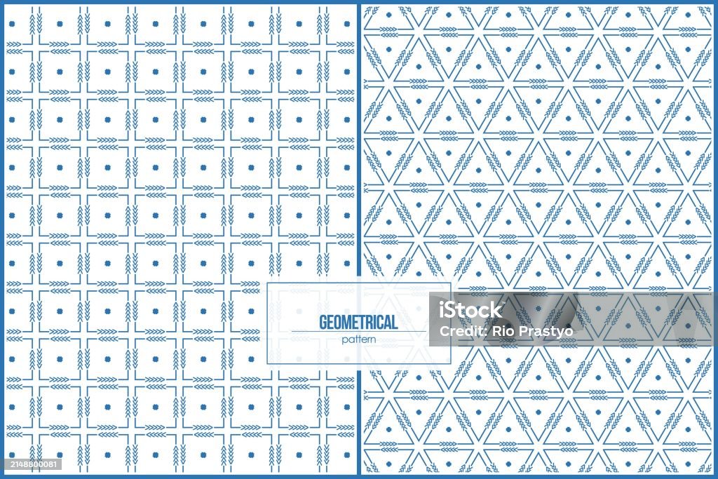 Unique Rectangle Patterns Unique Blue Pattern Of Rectangle And Triangle Shape Stock Illustration ...
