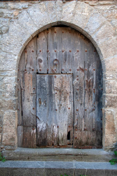 istock Old wooden entrance door 2148801021
