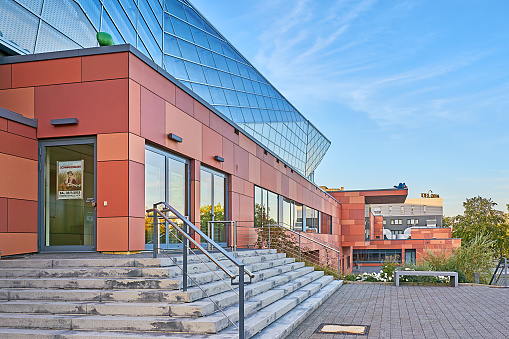 Hof, Germany - September 19, 2023: The Freedom Hall in Hof is the largest multifunctional event hall in eastern northern Bavaria. The Freedom Hall is operated by the city of Hof and is assigned to the culture department within the administration.