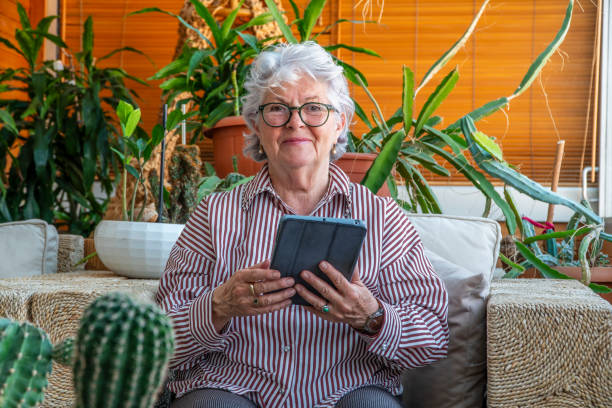 istock Beautiful senior woman looking at camera. 2148808767