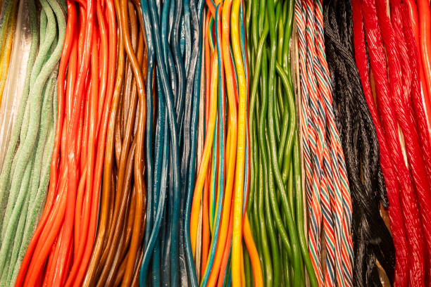 istock Colorful candy stall in the market. Licorice. 2148809183