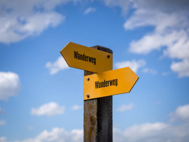 istock Hiking trail sign 2148812130