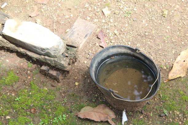 istock Black bucket of water 2148812620