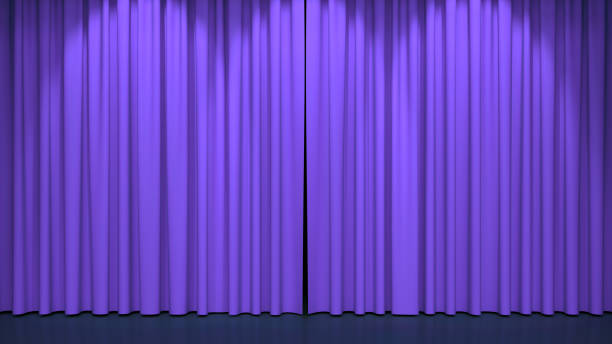 istock Luxury stage or windows curtains, realistic 3D illustration 2148813257