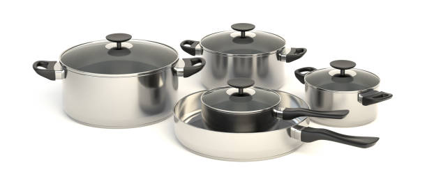istock Stainless steel pots and pans 2148813562