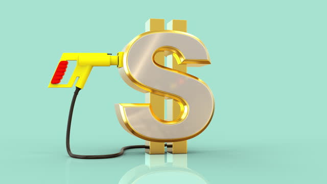 charging plug with gold dollar