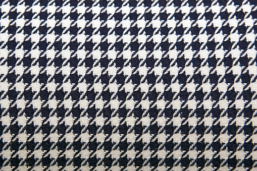 Weaving pattern made of black and white threads