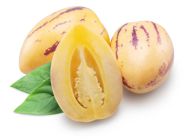 istock Pepino melon or pepino dulce on white background. File contains clipping path. 2148817135