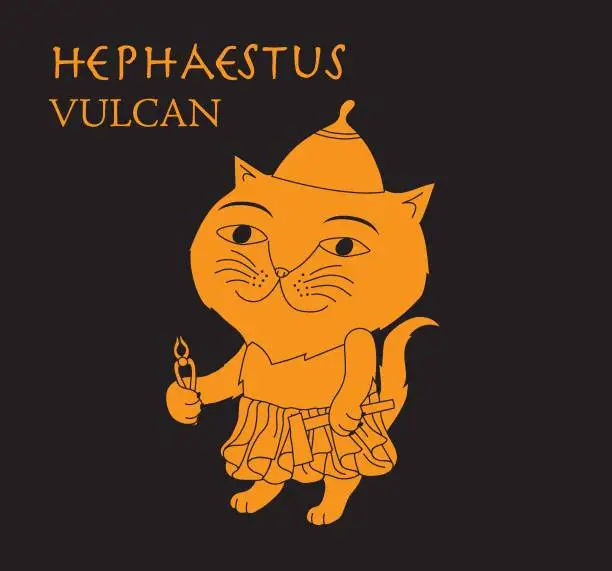 Vector illustration of Hephaestus