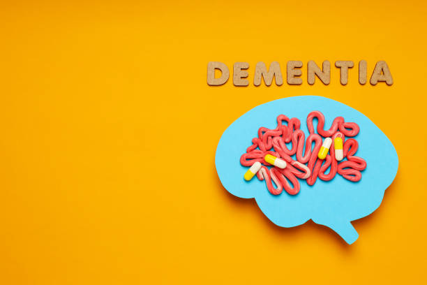 istock Dementia and parkinson's disease, ADHD, composition for head disease theme, space for text 2148819153