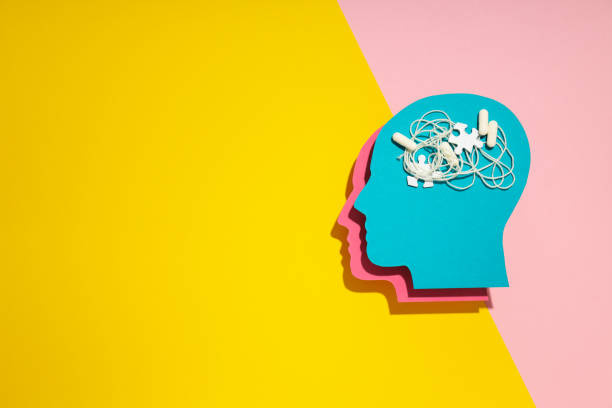 istock Dementia and parkinson's disease, ADHD, composition for head disease theme, space for text 2148819208