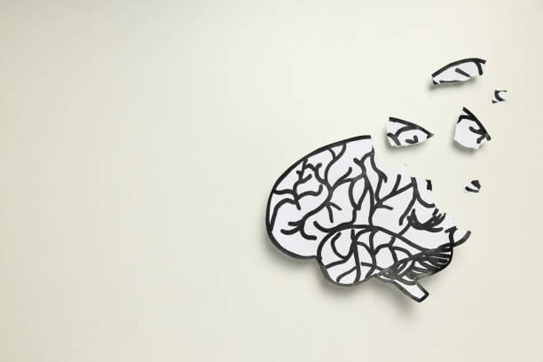 istock Dementia and parkinson's disease, ADHD, composition for head disease theme, space for text 2148819278