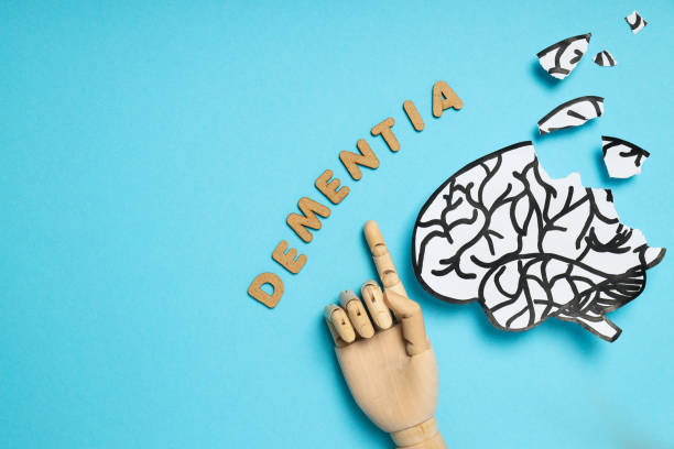 istock Dementia and parkinson's disease, ADHD, composition for head disease theme, space for text 2148819398