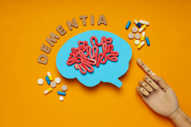 istock Dementia and parkinson's disease, ADHD, composition for head disease theme 2148819430