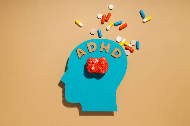 istock Dementia and parkinson's disease, ADHD, composition for head disease theme 2148819557