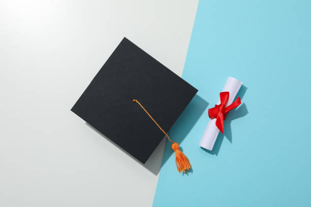 istock Graduation in high school and university concept, top view 2148819699
