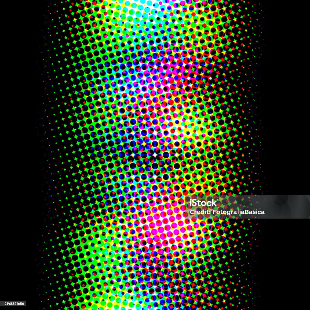 Multi Cal Pattern Multi Colored Half Tone Pattern Stock Illustration - Download Image Now ...