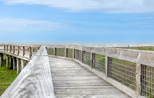 The pier at the Sea Rim State Park in Port Arthur, Texas