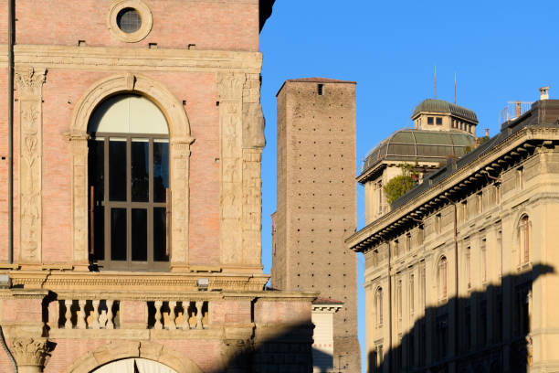 Bologna, Emilia-Romagna, Italy. Cityscape on Piazza Maggiore