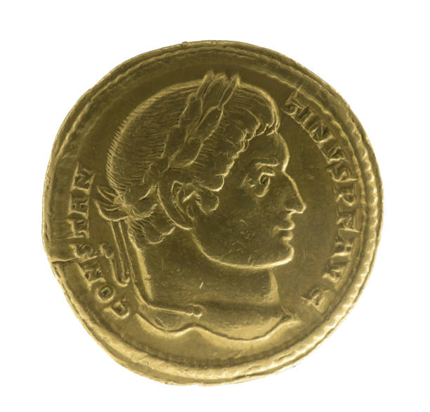 istock Constantine I or Constantine the Great  - Roman emperor. Aureus 2148822048