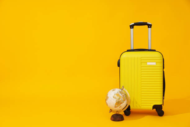 istock Suitcase, luggage, baggage for summer travel and vacation, space for text 2148826211